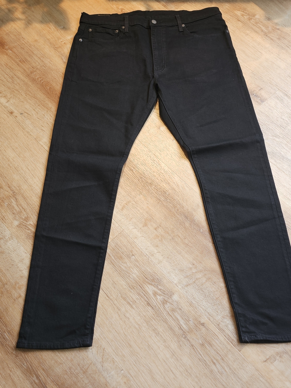 Levi's Premium 512 Slim Taper jeans solid black wash 38x32 Mens NWOT